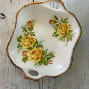 Royal Albert Tea Rose Bone China Bonbon Dish, Trinket Tray